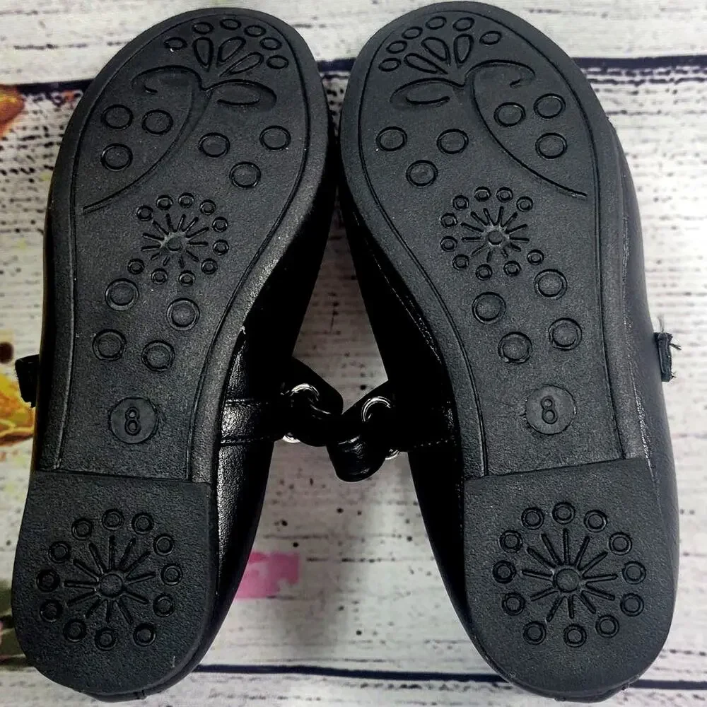 JOSMO Toddler‎ Girl's Black Dress Shoes Size 8 NWOT